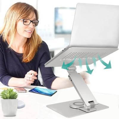 ME20 and ME21 swivel laptop stand