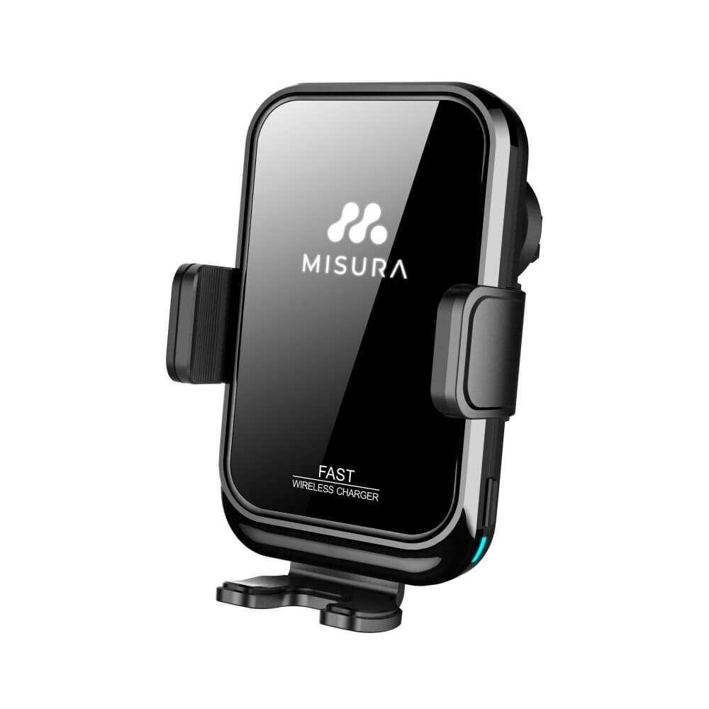 MA04 – Nosilec za telefon v avtomobilu z brezžičnim polnjenjem QC3.0 BLACK